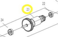 Якорь ротор для CS1916L WORTEX M1Y-DU15-190-23