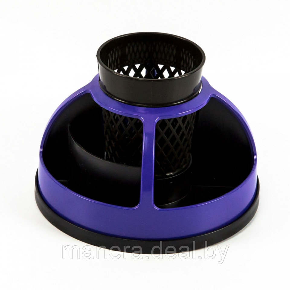 Подставка для канцелярских мелочей "Карусель 360°" фиолет. - фото 1 - id-p146183233
