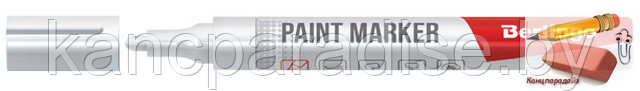 Маркер-краска Berlingo Uniline PA400, 2-4 мм., нитро-основа, белый - фото 1 - id-p191309076