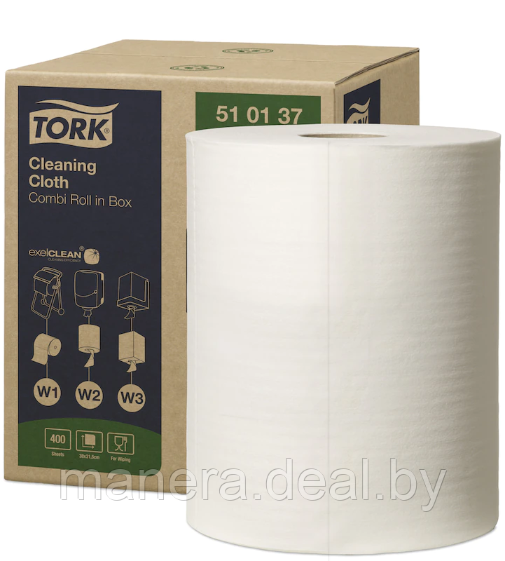 Протирочный материал Tork Premium, W1/W2/W3