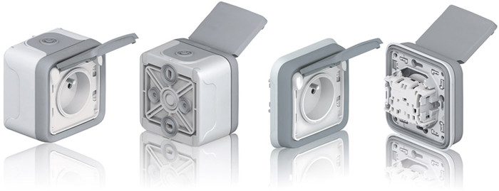 PLEXO IP55 - Выключатель кнопочный, серый - фото 3 - id-p191252275