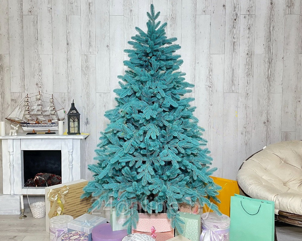 Елка (ель) искусственная Аделина Blue литая 1.1 м