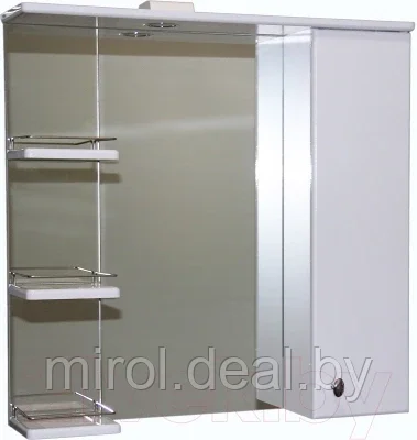 Шкаф с зеркалом для ванной СанитаМебель Камелия-12.75 Д2 - фото 1 - id-p191318679
