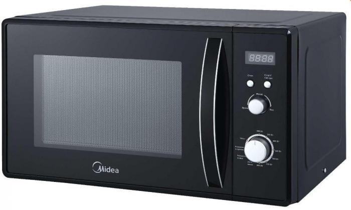 Микроволновая печь СВЧ MIDEA AM823AM9-B микроволновка черная - фото 1 - id-p190174398