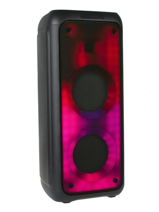 Большая мощная портативная блютуз колонка со светомузыкой Eltronic 20-17 Fire Box 100 с микрофоном для пения - фото 1 - id-p190182362