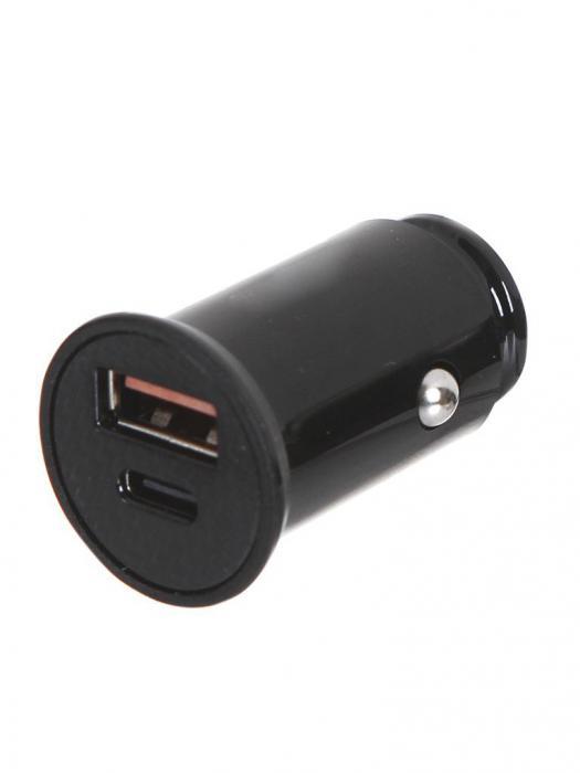 Зарядное устройство Baseus Circular Plastic A+C 30W PPS Car Charger Black CCALL-YS01 - фото 1 - id-p190239407