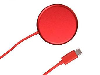 Зарядное устройство Baseus Simple Mini Magnetic Wireless Charger Red WXJK-H09