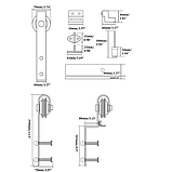 Система для раздвижных ЛОФТ-дверей BARNDOOR, арт.76.2107, фото 4