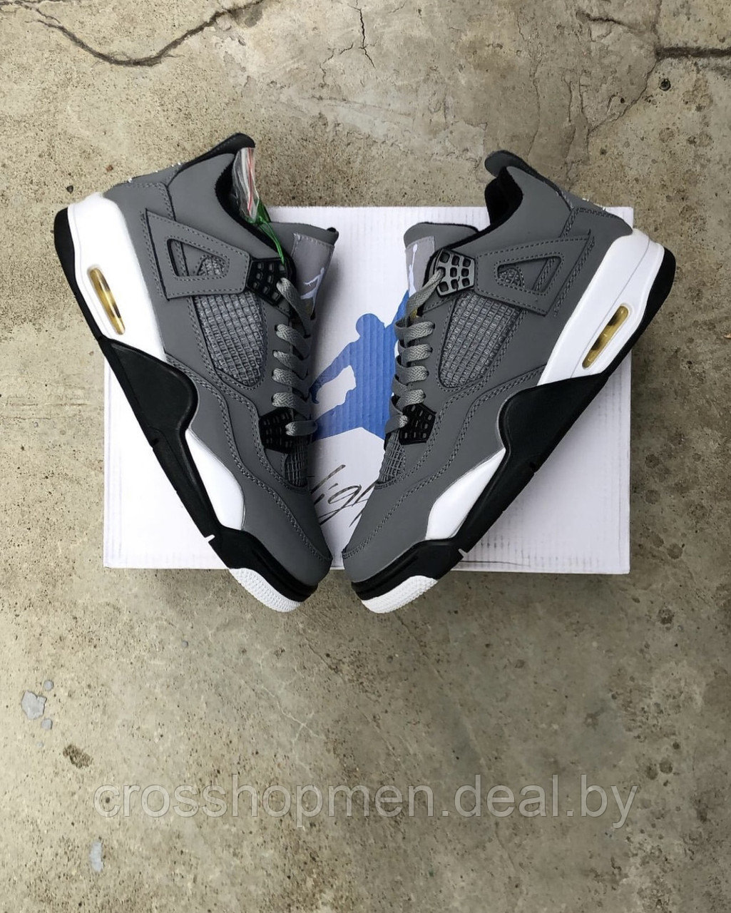 Кроссовки Nike X Off White Air Jordan 4 - фото 1 - id-p191333747