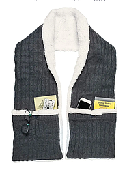 Шарф - жилетка с карманами на флисе Hugle Scarf
