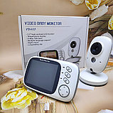 Видео няня беспроводная Video Baby monitor VB-603 (датчик температуры, ночное видение, 8 колыбельных, 2-х, фото 8