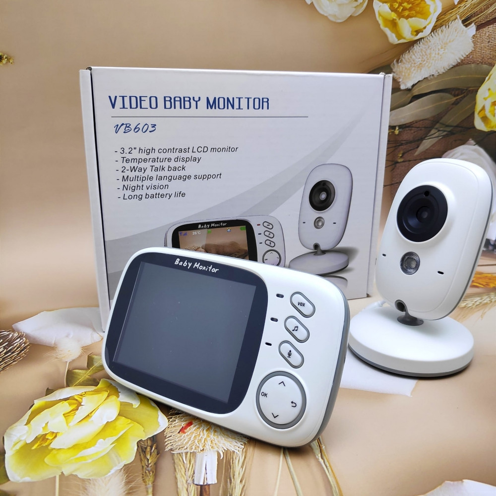 Видео няня беспроводная Video Baby monitor VB-603 (датчик температуры, ночное видение, 8 колыбельных, 2-х - фото 8 - id-p190523581
