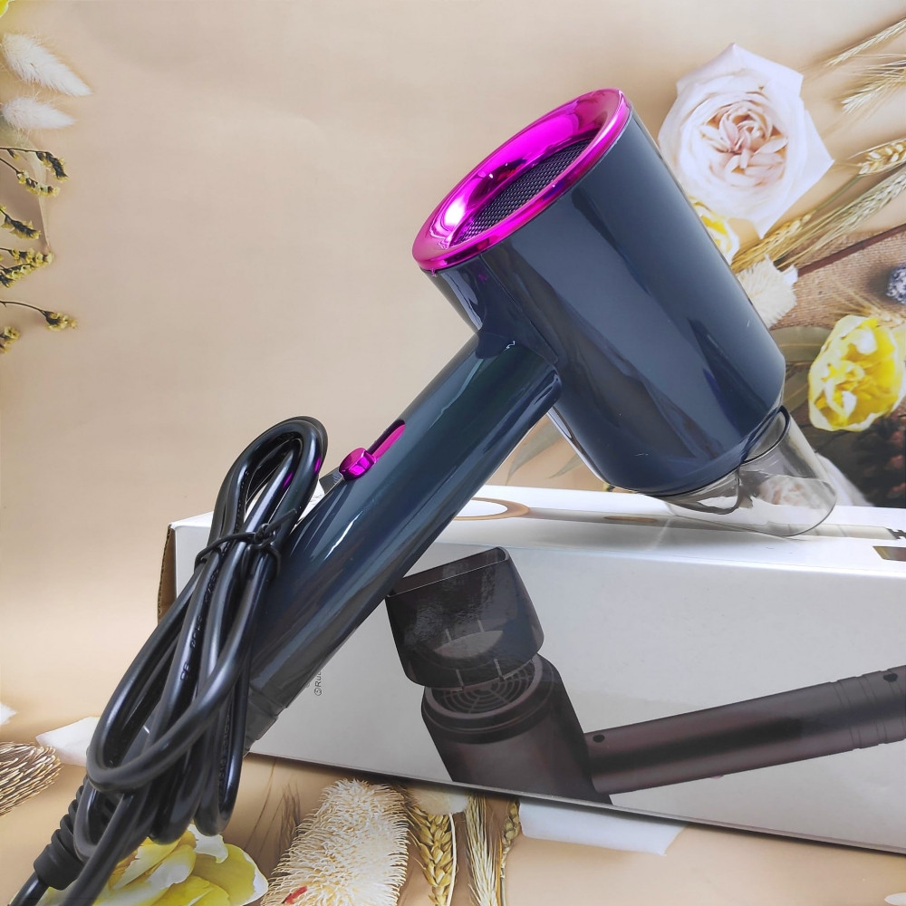 Профессиональный фен для сушки и укладки волос Powerful Hair Dryer 800W (2 темп. режима, 2 скорости) - фото 2 - id-p190523688