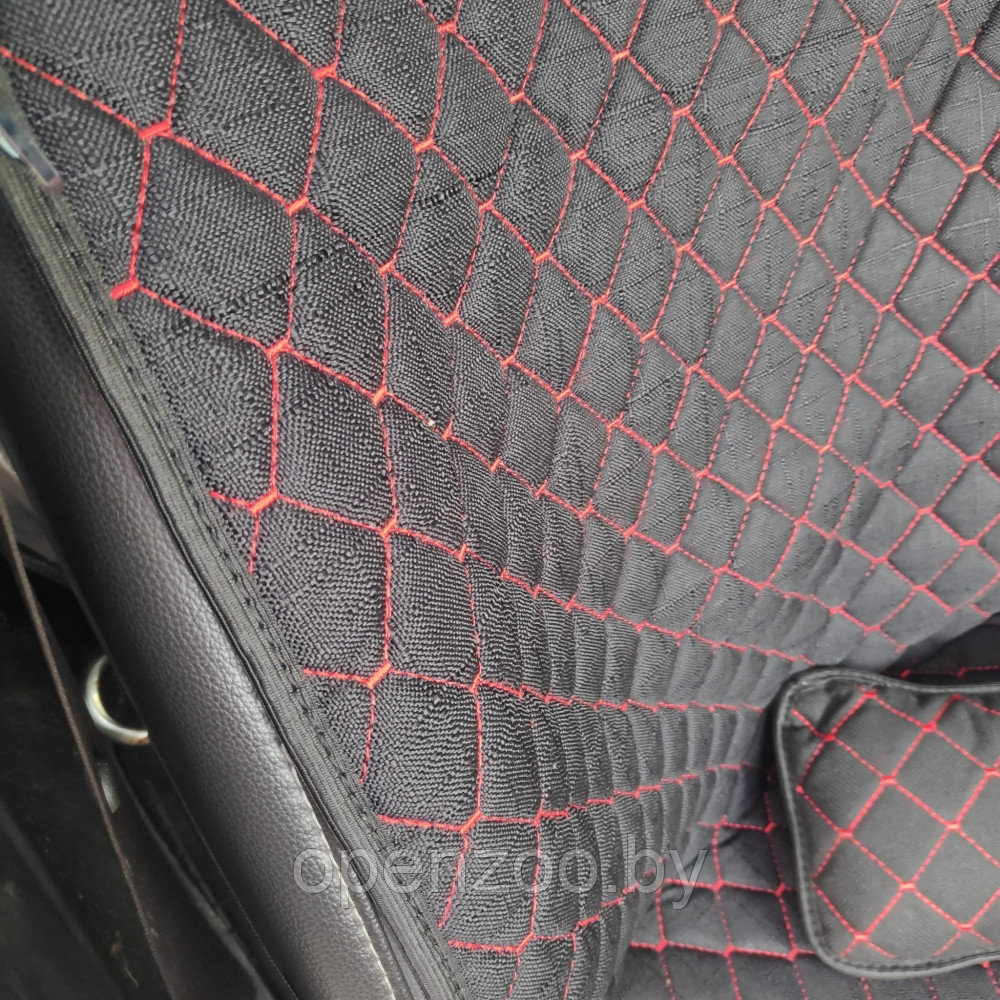 Модельные автонакидки на передние сиденья (льняной комплект) PREMIUM без боковой части ПОДУШКА в подарок - фото 4 - id-p190874815