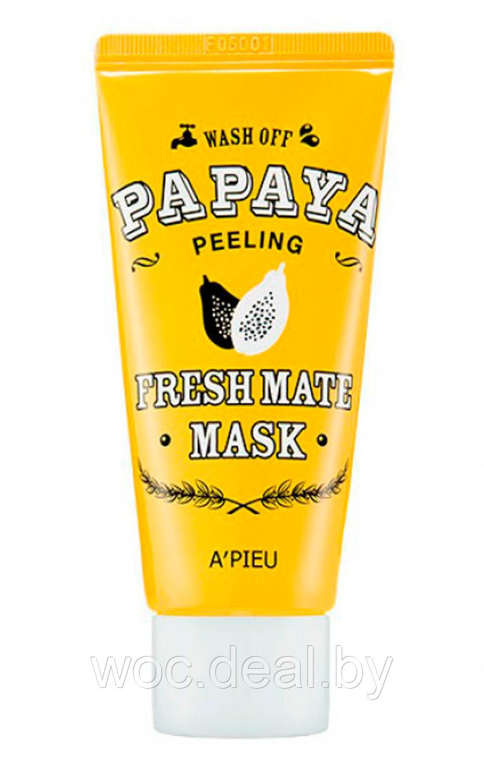 A'PIEU Очищающая маска для лица Peeling Papaya Fresh Mate Mask, 50 мл - фото 1 - id-p167858398