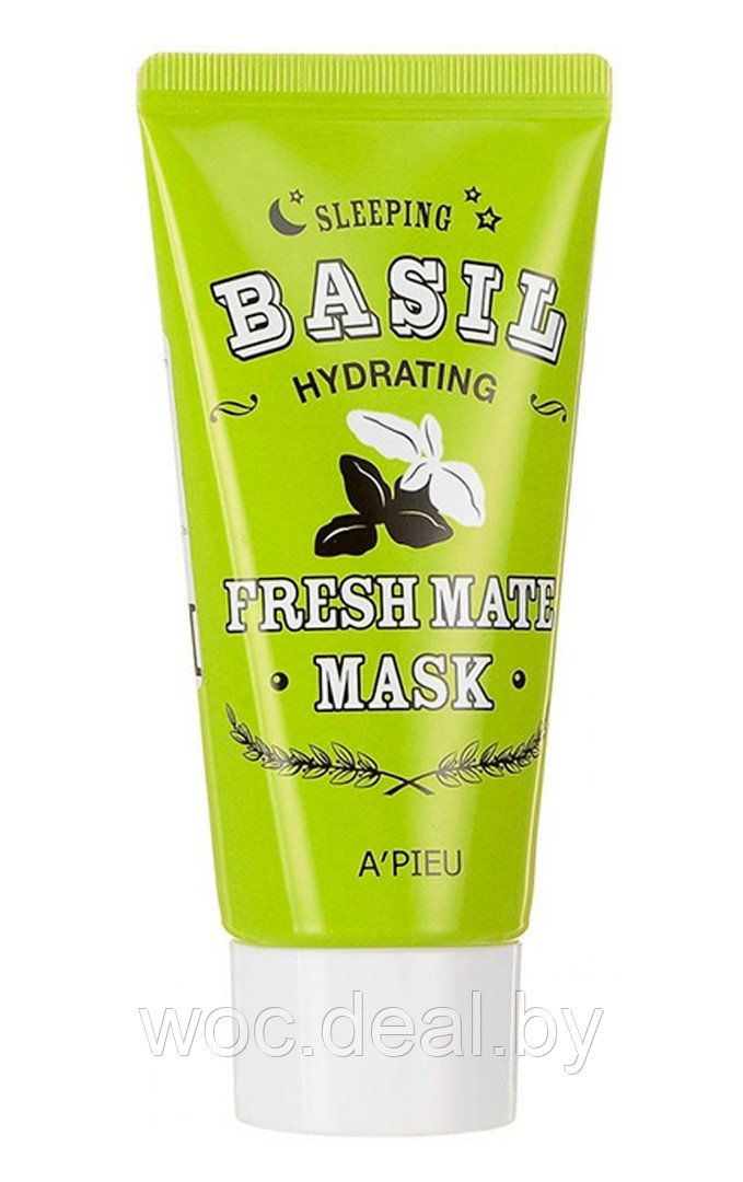 A'PIEU Увлажняющая ночная маска для лица Hydrating Basil Fresh Mate Mask, 50 мл - фото 1 - id-p167858400