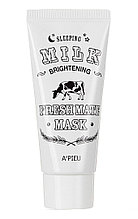 A'PIEU Ночная маска для выравнивания тона Sleeping Milk Brightening Fresh Mate Mask, 50 мл