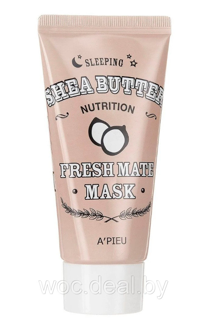 A'PIEU Питательная ночная маска для лица Shea Butter Sleeping Nutrition Fresh Mate Mask, 50 мл - фото 1 - id-p167858469