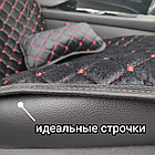 Модельные автонакидки на передние сиденья (велюровый комплект) PREMIUM без боковой части    ПОДУШКА В ПОДАРОК, фото 6