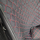 Модельные автонакидки на передние сиденья (льняной комплект) PREMIUM без боковой части  ПОДУШКА в подарок, фото 4
