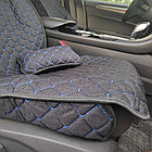 Модельные автонакидки на передние сиденья (льняной комплект) PREMIUM с боковой частью  ПОДУШКА в подарок, фото 5