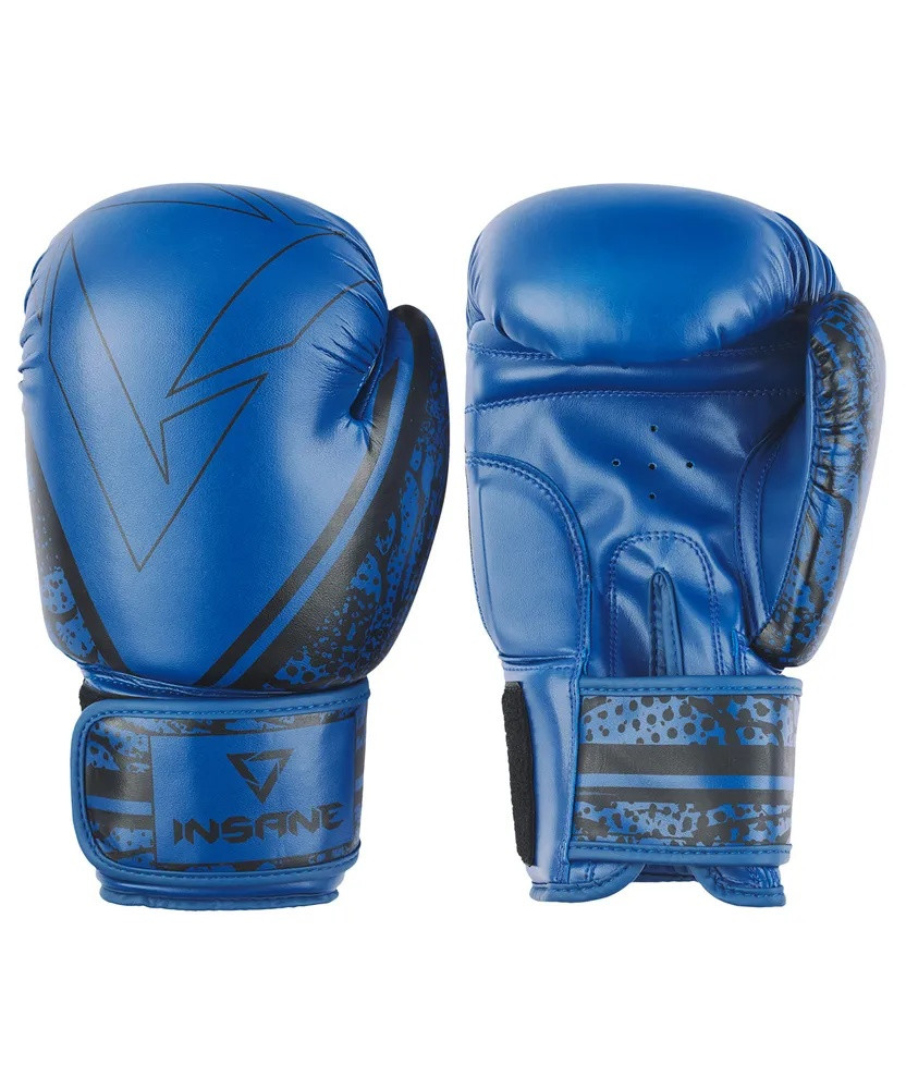 Перчатки боксерские INSANE ODIN, ПУ, 8 унц., синий - фото 1 - id-p191356423