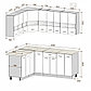 Кухня угловая Экстра 1.5x2.0м (береза/белый), фото 2