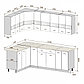 Кухня угловая Экстра 1.5x2.3м (береза/белый), фото 2