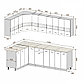 Кухня угловая Экстра 1.5x2.5м (береза/белый), фото 3