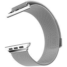 Ремешок миланская петля для Apple Watch 42 мм/44/45 (серебристый)