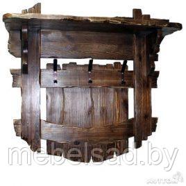Вешалка настенная деревянная "Деревенская Люкс №4"