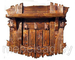 Вешалка настенная деревянная "Деревенская Люкс №5"