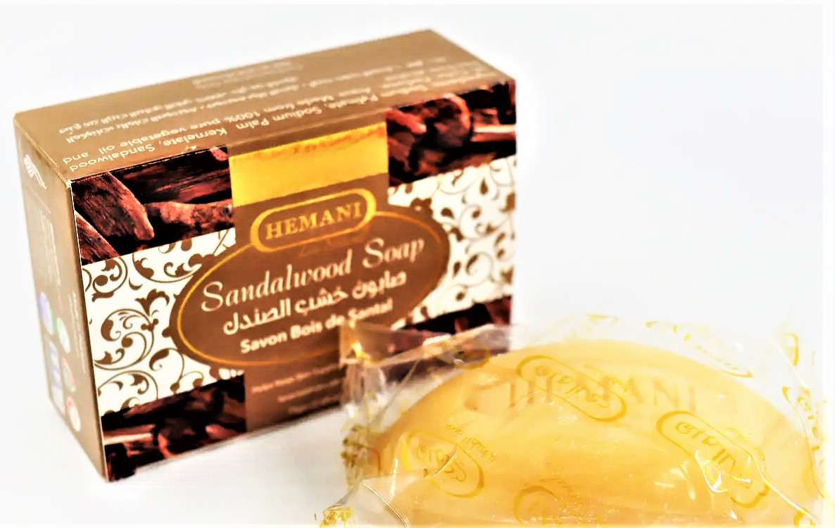 Мыло Сандаловое Hemani Sandalwood Soap, 75гр - увлажняет и защищает