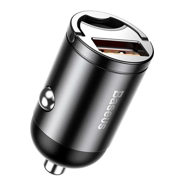 Автомобильное зарядное устройство Baseus Tiny Star Mini Quick Charge USB Port 30W серый - VCHX-A0G - фото 1 - id-p191379228