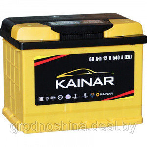 Аккумулятор 60Ah Kainar, 550a, 242х175х190 мм. - фото 1 - id-p191387104
