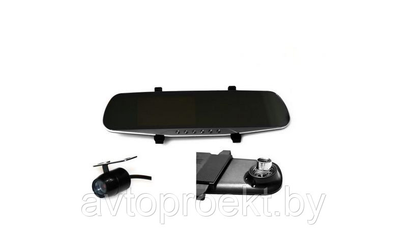 Автомобильный видеорегистратор-зеркало GLK-806 2 камеры Full HD с функцией парковки