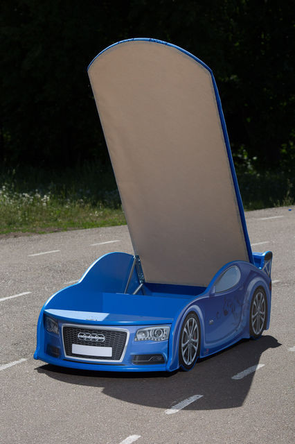 Кровать-машина ауди А6 (Синий) Матрас в комплекте! - фото 2 - id-p10611977