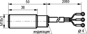 Индуктивный датчик ISB A4A8-31P-5F-LZT1-C-P - фото 2 - id-p24290986