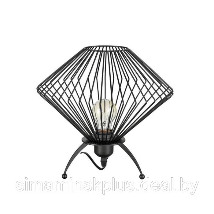 Настольная лампа Gorgon, 1x60Вт E27, цвет чёрный - фото 1 - id-p191471906