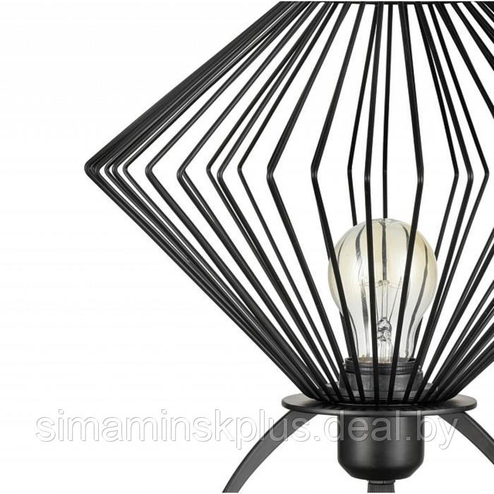 Настольная лампа Gorgon, 1x60Вт E27, цвет чёрный - фото 3 - id-p191471906