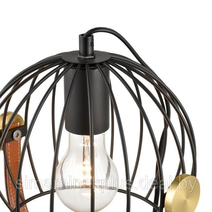 Настольная лампа Pasquale, 1x60Вт E27 , цвет чёрный, золото - фото 4 - id-p191471908