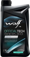 Моторное масло Wolf OfficialTech MS-BHDI 0W-30 1л