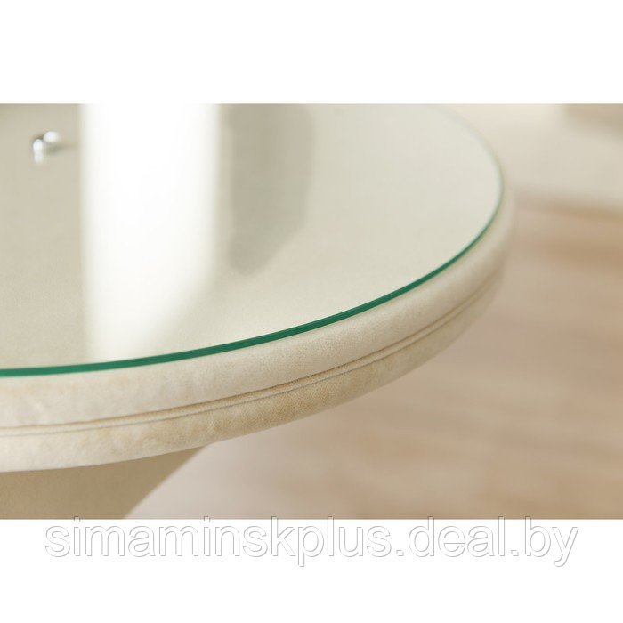 Прикроватный столик «Люнетта», 810 × 500 × 720 мм, прозрачное стекло, велюр, velutto 01 - фото 4 - id-p191474489
