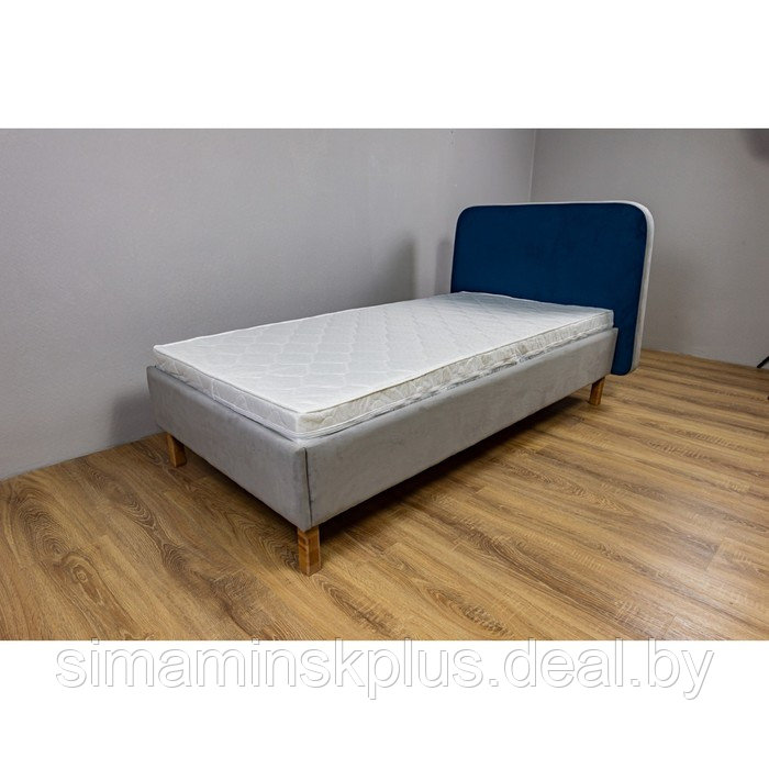Кроватка «Седьмое небо» «Велутто», 160х80 см, цвет серый/синий - фото 4 - id-p191474983