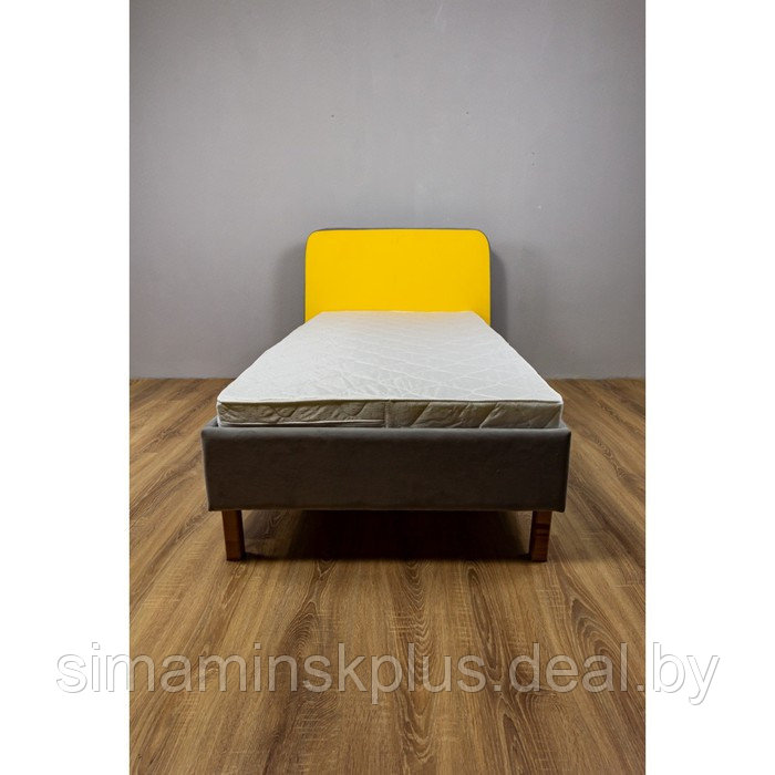 Кроватка «Седьмое небо» «Велутто», 160х80 см, цвет серый/жёлтый - фото 3 - id-p191474984
