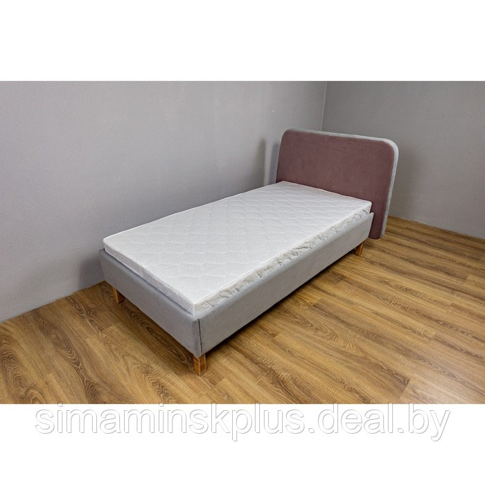Кроватка «Седьмое небо» «Велутто», 160х80 см, цвет серый/пыльная роза - фото 2 - id-p191474986