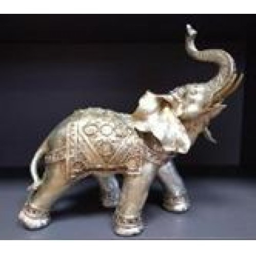 Копилка из полистоуна слон большой серебро 40см арт. ПЛ-12320 - фото 1 - id-p191479339