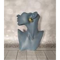 Подставка для украшений Бюст женщины голубой 28см арт. ПЛ-12466