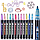 Набор цветных блестящих контурных маркеров/ фломастеров Outline Pen двойная линия Магия мерцающего серебра. 12, фото 8