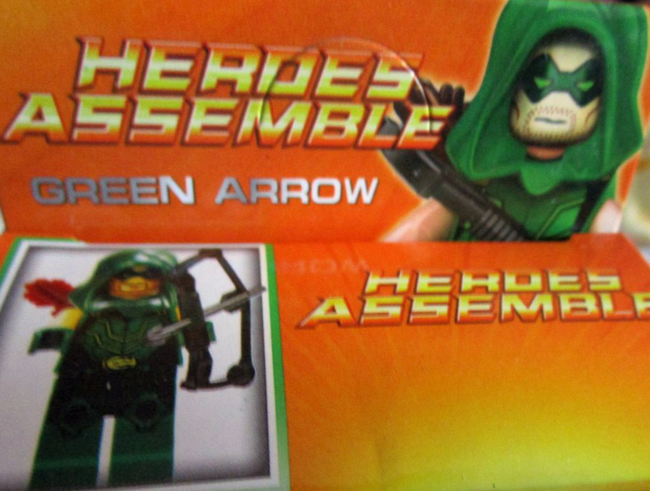 Мини фигурка лего (lego) green arrow ( зеленая стрела ) - фото 2 - id-p24298232